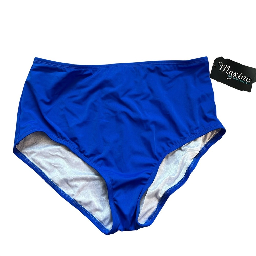 Maxine of Hollywood Swimsuit Bottom Womens 16 Cobalt Blue Tummy Control MM6NK50